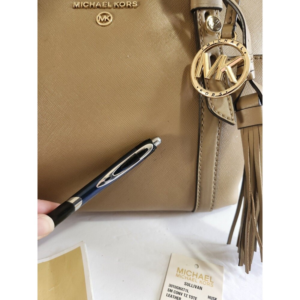 Michael Kors Sullivan Top Zip Small Tote Bag In Husk Color - Picture 4 of 8